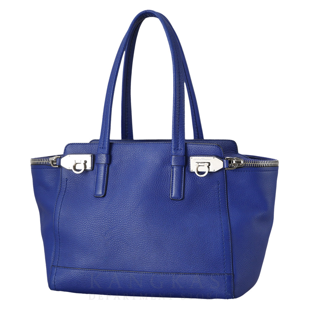 FERRAGAMO(USED)페레가모 간치니 지퍼 토트백